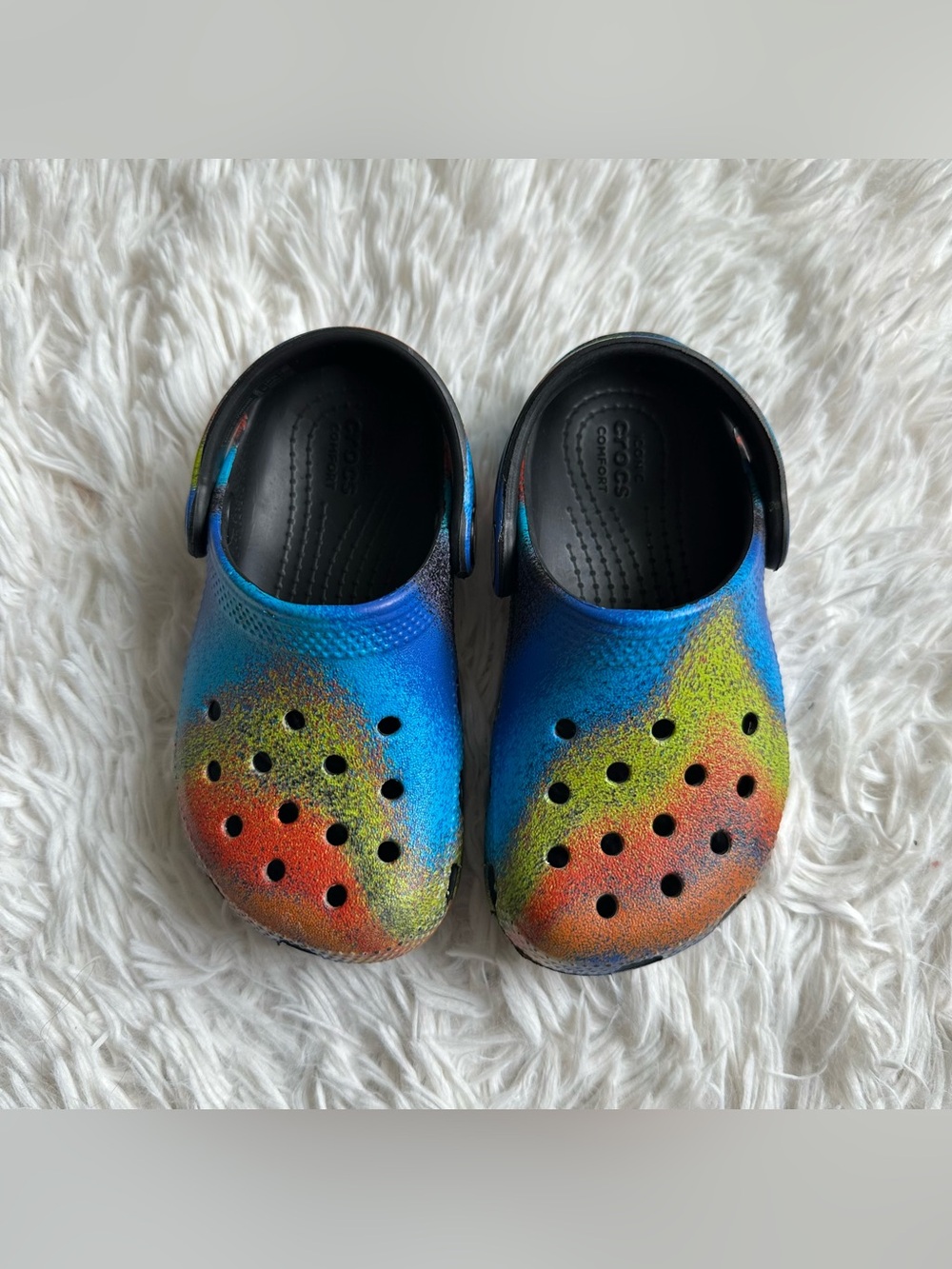 Toddler Crocs Spray Dye Size 8